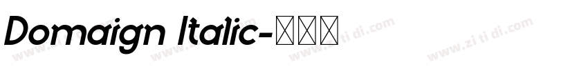 Domaign Italic字体转换
